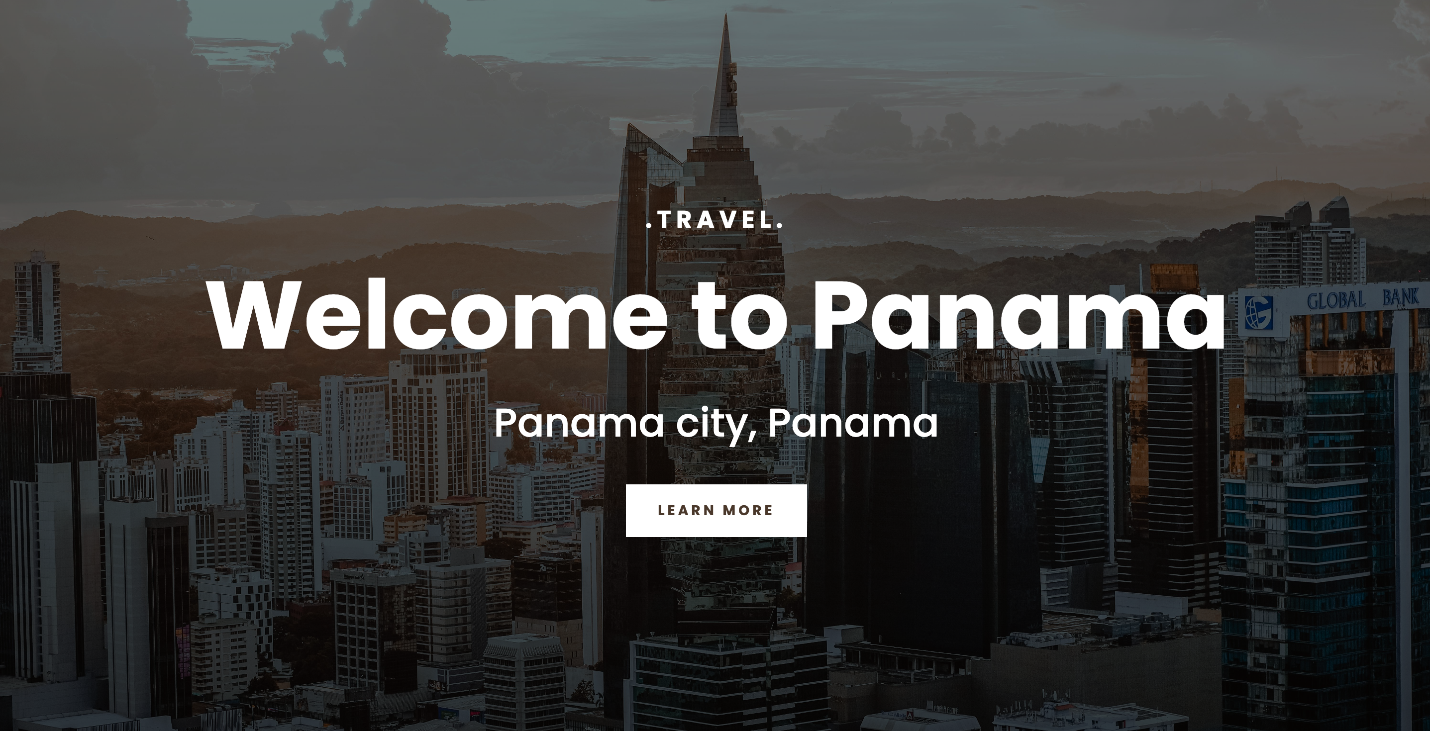 View of 'Welcome to Panama'